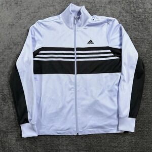 Adidas Women's Track Jacket Size Small Purple & Black‎ Full-Zip Lightweight